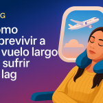 Mujer durmiendo en un avion