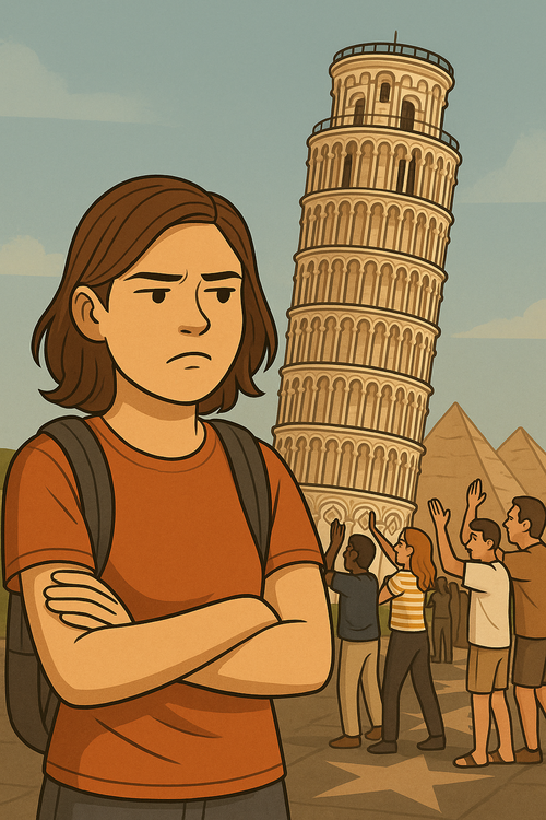 Ilustración de la torre de pizza